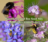 Bee Flower Seed Mix American Native Wild Flowers for Bumblebee Low Water Garden Flowering Plants