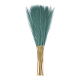 20pcs Dried Faux Pampas Grass 21" Artificial Pampas Grass Decor Blue Green Pampas Grass