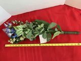 HOME INTERIORS Artificial African Lilies w/ Greenery Bush (flower decor) 25Ó NEW Lily
