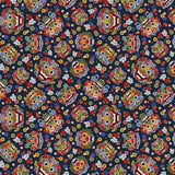 Korean Traditional Flower Devil Patterned Fabric made in Korea  BTHY Flowering Plants