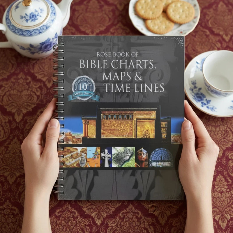 Rose Bible charts, maps & time lines spiral book, full-color chart cover