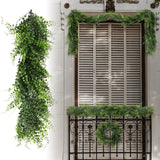 Artificial Vine Garland Plants Trailing Flowers Home Wedding Christmas Decor Green Plant