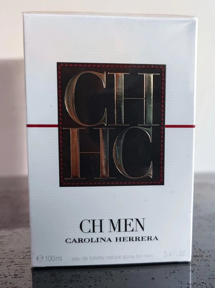 CH Men by Carolina Herrera 100ml 3.4 fl oz EDT New in Sealed Box ( 2014 Batch ) EDT