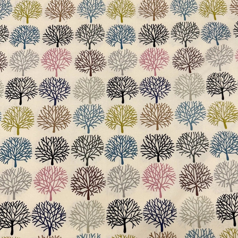 1/2 Yard Alexander Henry Ghastlie Orchard in Tinted Multi Cotton Fabric Flowering Plants