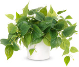 JPSOR Faux Plants Indoor, Pothos Small Fake Plants for Home Decor Indoor Fake Po Green Plant