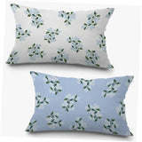 Blue and White Hydrangea Pillow Covers 12x20 Set of Hydrangea-pillow Covers-a Hydrangea