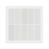 WHITE Layer Cake: 20) 10" x 10" Squares, 100% Cotton Fabric, Dups Flowering Plants