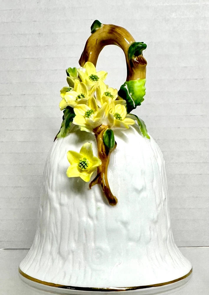 Beautiful Hand Painted Buttercups Gotham Fine Bone China Bell 5" by Mauri Ranunculus
