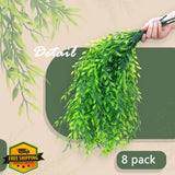 summer flower 8pk Fake Weeping Willow Ivy Garland UV Resistant Plants Green Plant