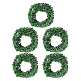 5 Pcs Realistic Artificial Vines Garland Green Leaves Plant Branch Green Plant