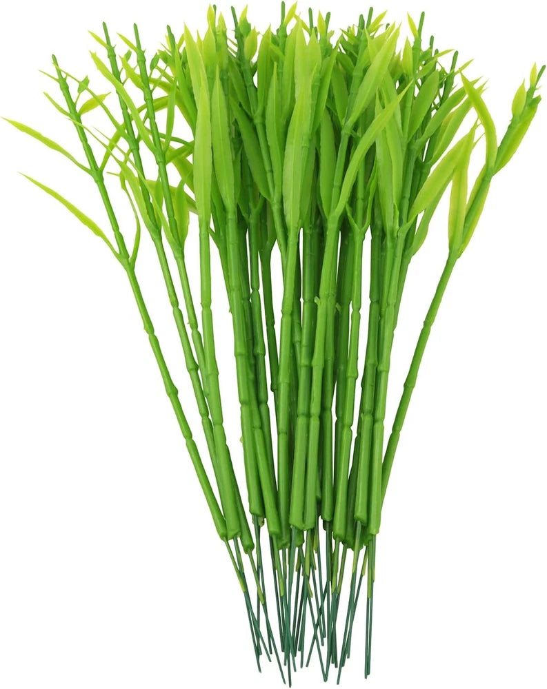 30PCS Carnation Flower Sticks Green Faux Flower Sticks Glued Wire Flower Sticks Carnation