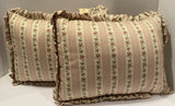 Rose Tree Country Chic Carnation Decorative Pillows Lot Of 2 Rectangle Bedding Carnation