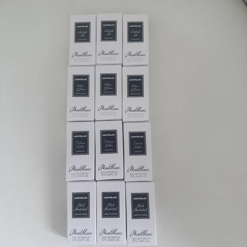Montblanc Men Cologne Collection Sample Spray 12 pcs 3 of each fragrance EDP