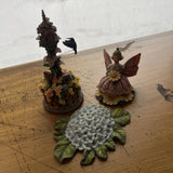 3 Pc Lot MUSIC BOX + G. DeBrekht The DerEvo Collection "Carnation" Fairy Flowers Carnation