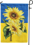 Ukraine Garden Flags,Sunflower Ukrainian Flag National Flower Flags 12X18Inch Do Sunflower
