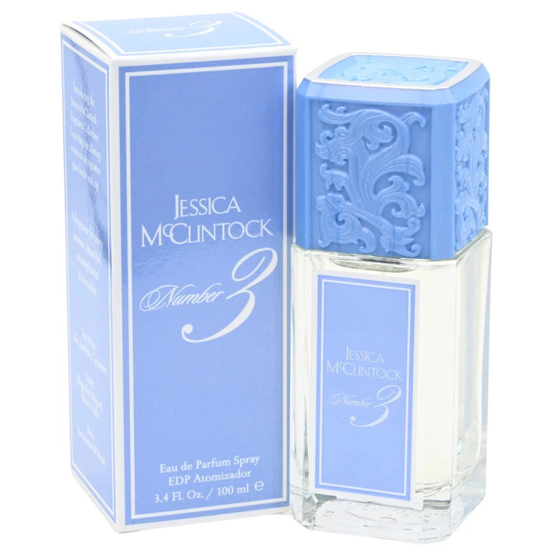 Number # 3 by Jessica McClintock 3.3 / 3.4 oz EDP Perfume for Women New in Box EDP