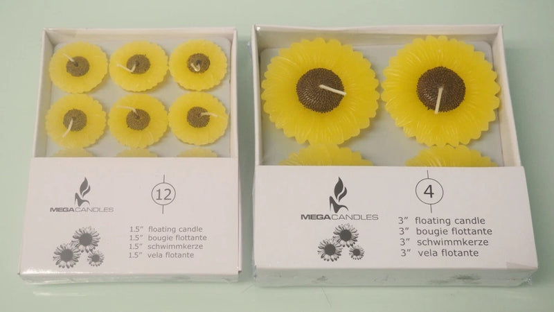 Floating Sun Flower Sunflower Sun Shine Daisy Flor Del Sol Wax Candle Oceans Riv Sunflower