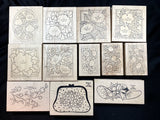 Stamp 3D Flower Punched Paper Art Unique 13 Different Styles Vintage Hydrangea