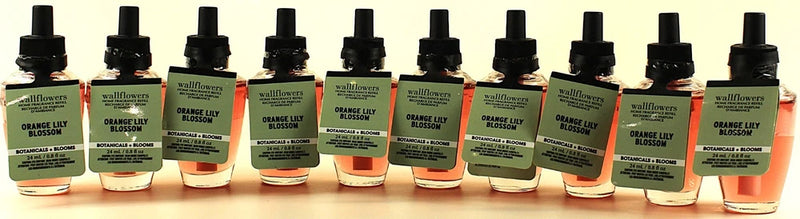 10  Bath & Body Works ORANGE LILY BLOSSOM Wallflowers Home Fragrance Oil Refills Lily