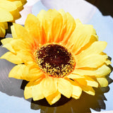 30Pcs 9.5cm Artificial Fake Sunflowers Flowers Decoration For Wedding Party Home Sunflower