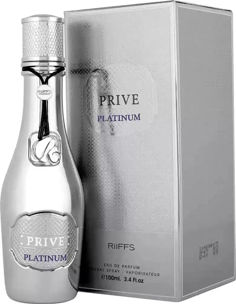 Prive Platinum by Riiffs Eau De Parfum for Unisex 100 ML - New Super Rich Niche EDP