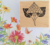 Wordsworth Hydrangea Flower Wood Mounted Rubber Stamp Spring Garden Nature Scene Hydrangea
