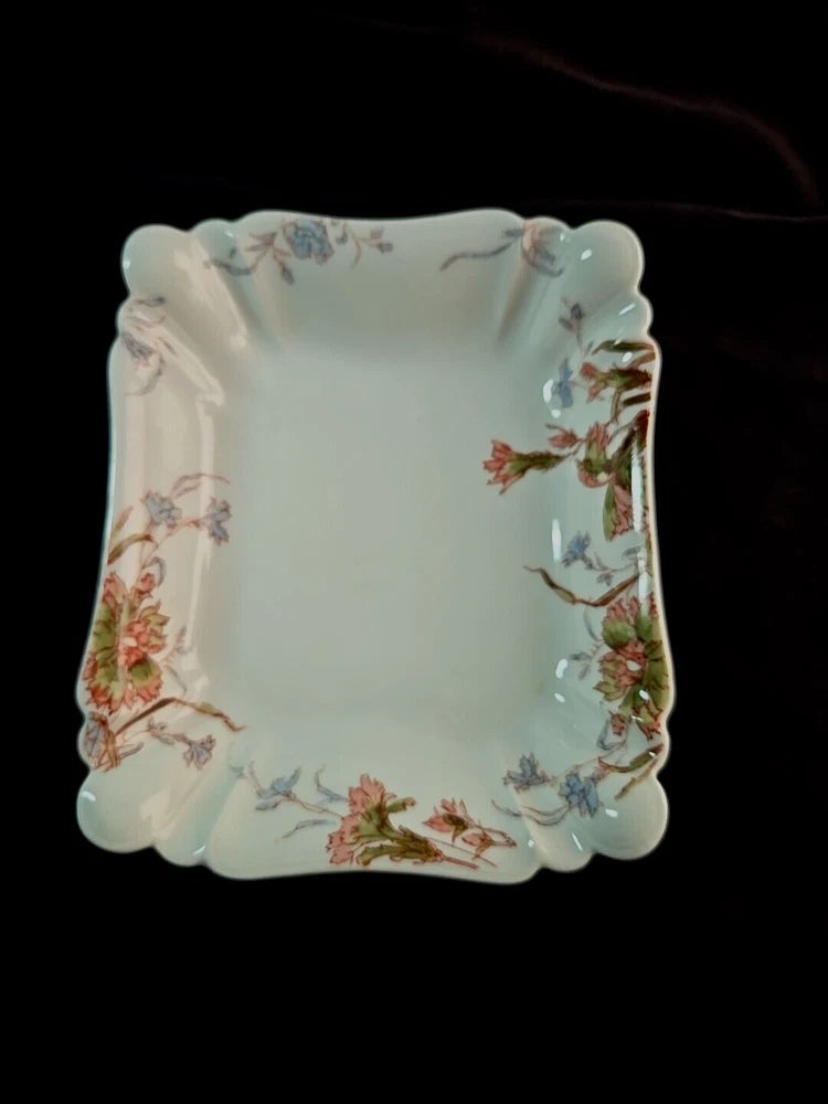 Haviland Limoges 7"Rectangular OLD CARNATION 1890's Relish Vegetable Bowl 1158-6 Carnation
