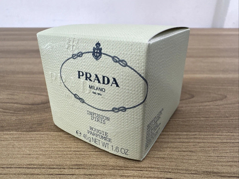 Prada iris infusion candle box, light green, 1.6 oz (45 g)