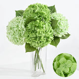 4Pcs Real Touch Hydrangea Artificial Flowers, 22.5'' Light Green & Dark Green... Hydrangea