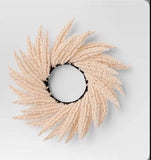 Faux Pampas Grass Wreath Pink Pampas Grass