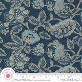Moda YUKATA 48070 13 Navy Blue Floral MADDY Quilt Fabric Flowering Plants