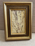 Vintage Art Framed Pressed Dried Flowers Handmade Sparkle BOHO Gallery Wall Dried Flower