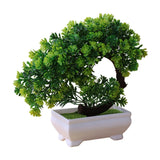 Planter Artificial Plant Ornament Green for Garden House Housewarming Gift Green Plant