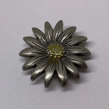 JJ Jonette Daisy Sunflower Flower Pewter Lapel Pin (145) Sunflower