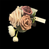 Ling's Moment Wedding Homecoming Wrist Corsages Artificial Flowers Set of 4 Bouquet