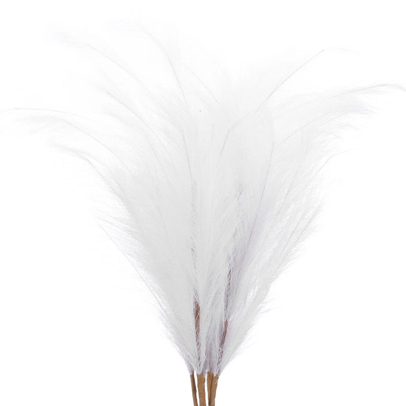 37.8in Pampas Grass Decor, 7 Pcs Artificial Pampas Grass Bulk, White Pampas Grass