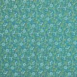 By 1/2 YD OOP 2008 Turquoise Floral Tutti Frutti Donna Wilder Fabric Traditions Flowering Plants