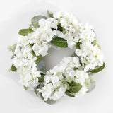 22-Inch Faux Hydrangea & Magnolia Wreath for Home Decor Hydrangea