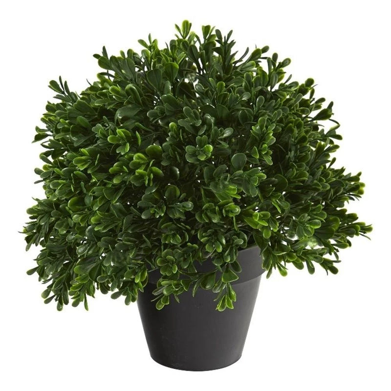 Nearly Natural 10" Boxwood Topiary Artificial Plant UV Resistant Green Plant
