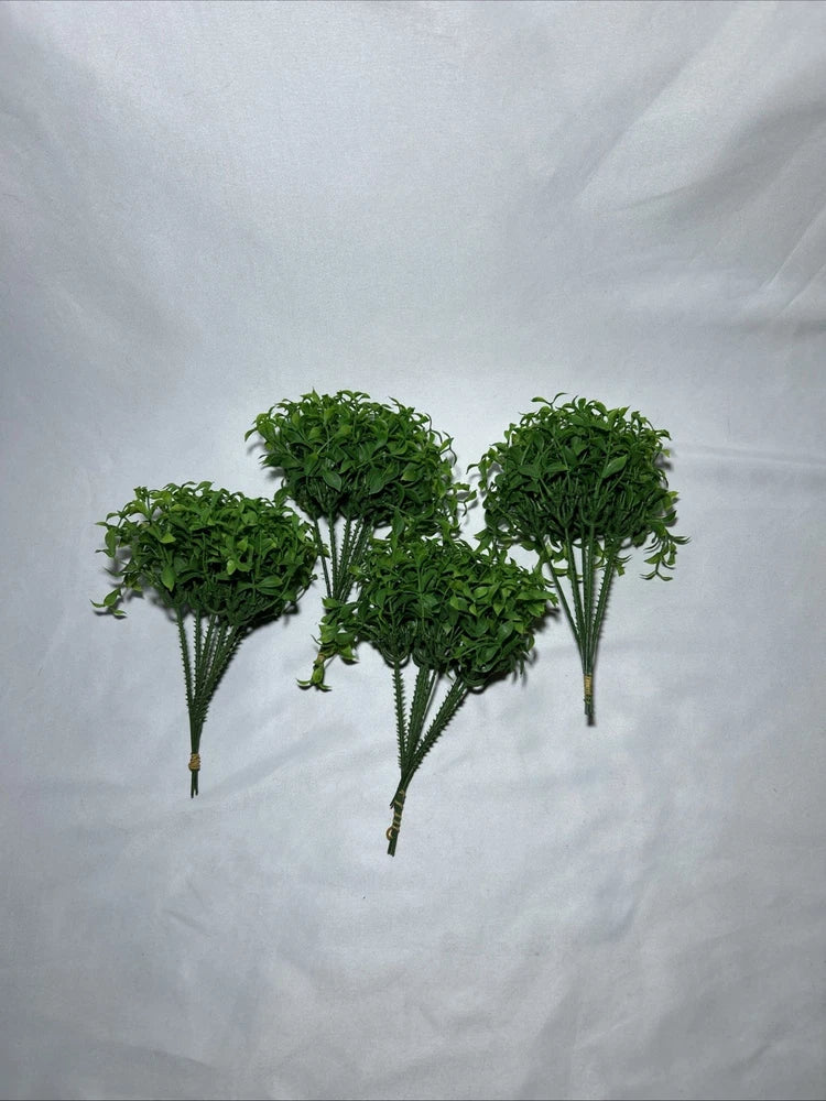 24 Pcs Artificial Stems Faux Green Tree Branches DIY Crafts, Decor, Floral Model Green Plant