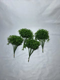 24 Pcs Artificial Stems Faux Green Tree Branches DIY Crafts, Decor, Floral Model Green Plant
