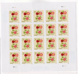 USPS Flowers Peonies Sheet of 20 Stamps - MNH In stock (5899) Peony