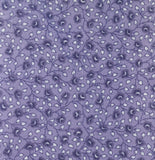 Calico Quilting Fabric (232) 45" Wide 100% Premium Cotton  Purple, White Floral Flowering Plants