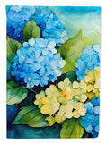 Caroline's Treasures Hydrangeas in Watercolor House Flag DAC1578CHF Hydrangea