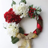 Handmade Floral Artificial Simulation Peony Flowers Garland Wreath Wedding Table Hydrangea