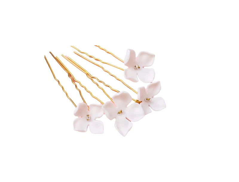 Accessories Flower Girl Hydrangea Clay Flower Hair Clip Hydrangea