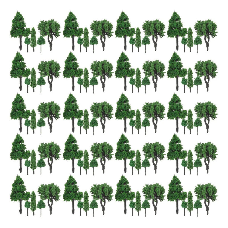 85 Pcs Mini Landscape Tree Model Architecture Fake Trees Building Green Plant