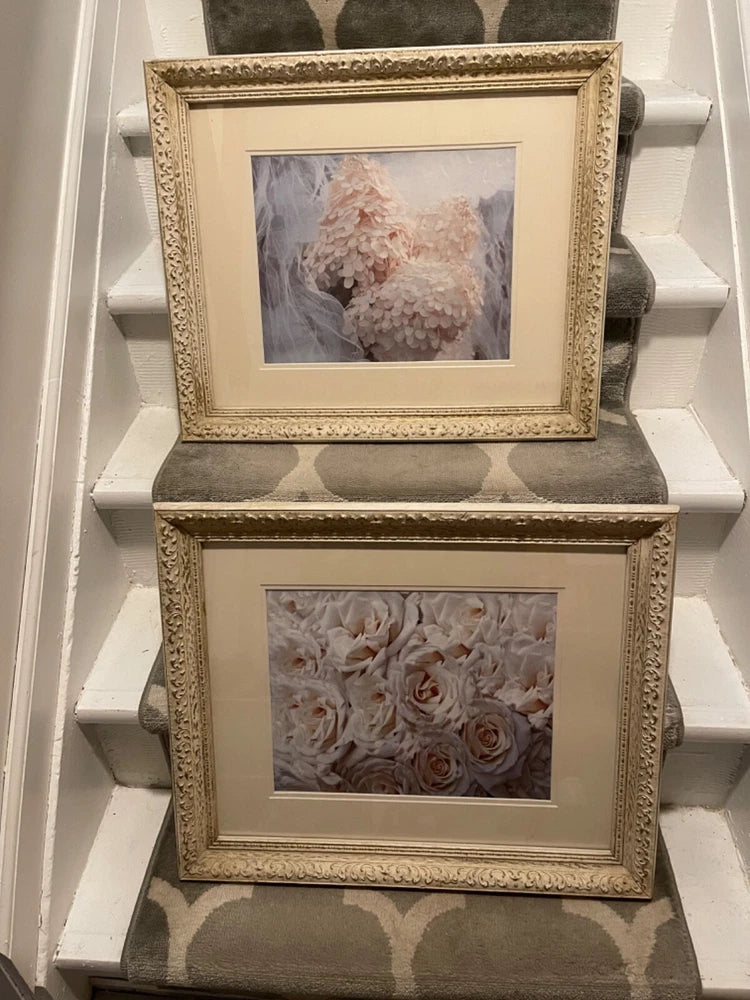 pair of floral prints roses and hydrangea Hydrangea