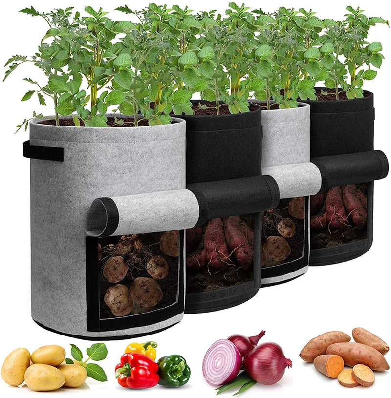 Plant Grow Bags Nonwoven Fabric Garden Potato Pot  Greenhouse Vegetable Garden Plants