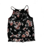 Lily White WomenÕs Black And Floral Sleeveless Tank Size Medium Whimsygoth Lily